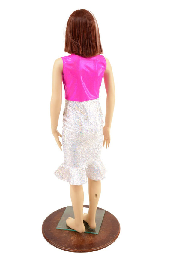 Girls Ruffled Mermaid Wiggle Dress - Coquetry Clothing