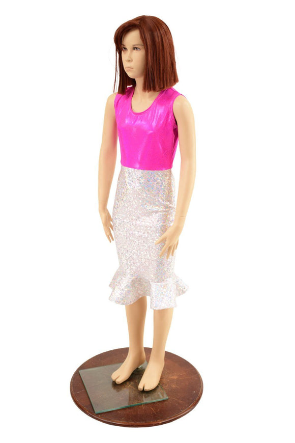 Girls Ruffled Mermaid Wiggle Dress - Coquetry Clothing