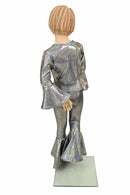 Girls Silver Holographic Flares & Top Set - Coquetry Clothing