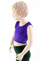 Girls Sleeveless Purple Top (TOP ONLY) - Coquetry Clothing