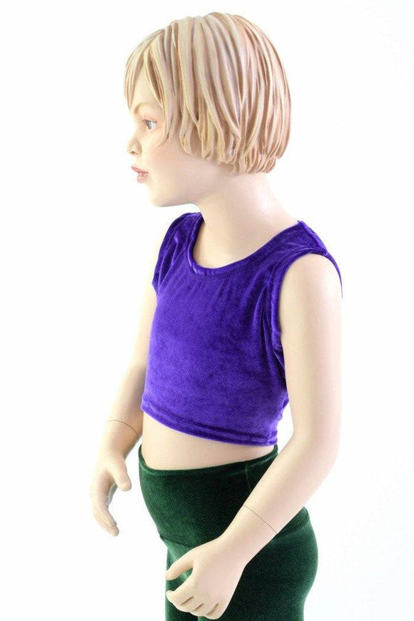 Girls Sleeveless Purple Top (TOP ONLY) - Coquetry Clothing