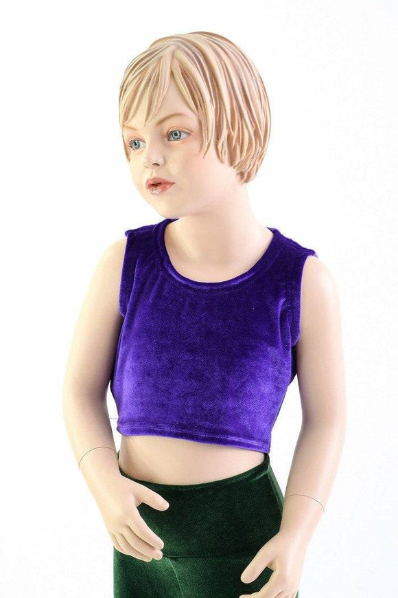 Girls Sleeveless Purple Top (TOP ONLY) - Coquetry Clothing