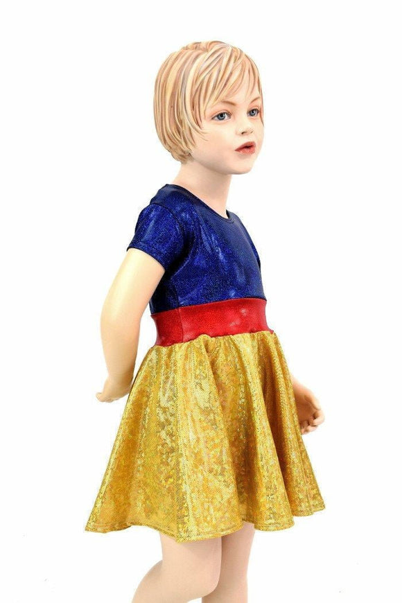 Girls Snowy Princess Skater Dress - Coquetry Clothing