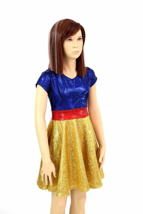 Girls Snowy Princess Skater Dress - Coquetry Clothing