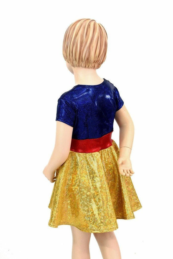 Girls Snowy Princess Skater Dress - Coquetry Clothing