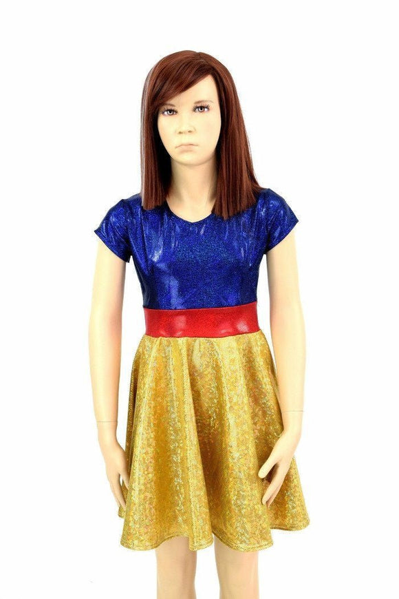 Girls Snowy Princess Skater Dress - Coquetry Clothing