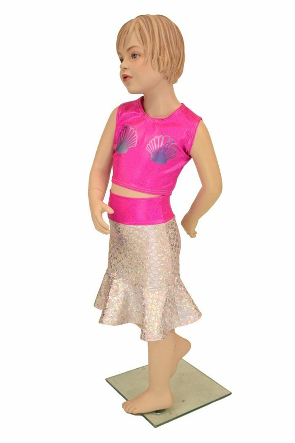 Girls "Splish" Mermaid Skirt & Top Set - 5