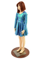 Girls Stardust Long Sleeve Skater Dress - Coquetry Clothing