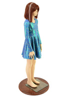 Girls Stardust Long Sleeve Skater Dress - Coquetry Clothing