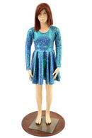 Girls Stardust Long Sleeve Skater Dress - Coquetry Clothing