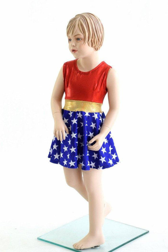 Girls Super Hero Skater Dress - Coquetry Clothing