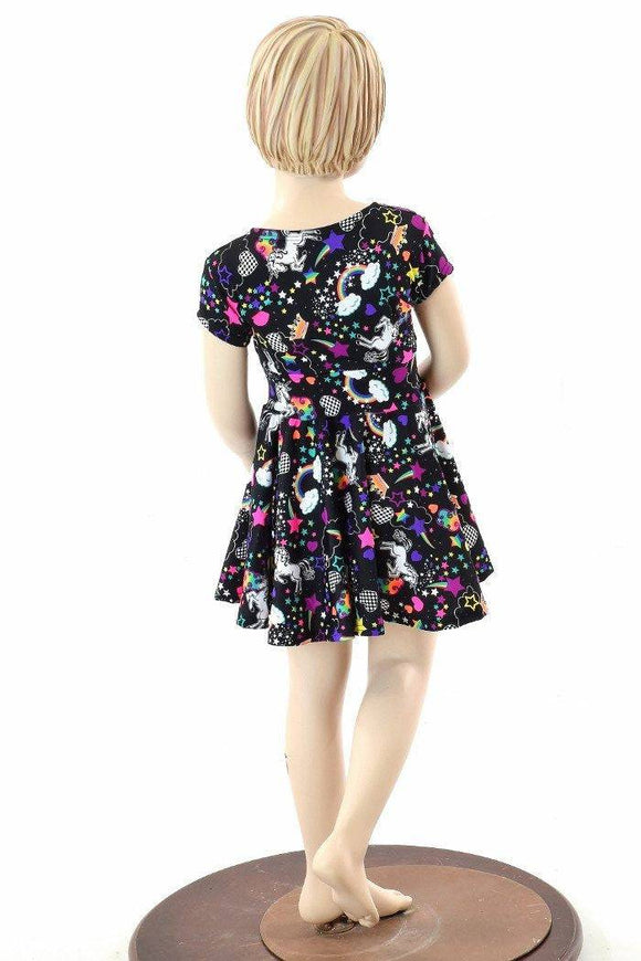 Girls Unicorns and Rainbows Dress - Coquetry Clothing
