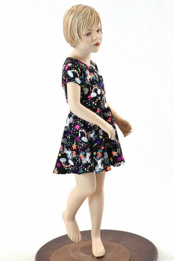 Girls Unicorns and Rainbows Dress - Coquetry Clothing