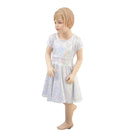 Girls White Kaleidoscope Skater Dress - Coquetry Clothing