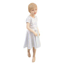 Girls White Kaleidoscope Skater Dress - Coquetry Clothing