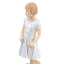 Girls White Kaleidoscope Skater Dress - Coquetry Clothing