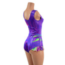 Glow Worm and Grape 3pc Chromatic Romper, Sleeve and Bolero Set - Coquetry Clothing