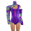 Glow Worm and Grape 3pc Chromatic Romper, Sleeve and Bolero Set - 6