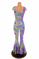 Glow Worm Bell Bottom Flare Catsuit - Coquetry Clothing