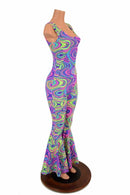 Glow Worm Bell Bottom Flare Catsuit - Coquetry Clothing