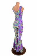 Glow Worm Bell Bottom Flare Catsuit - Coquetry Clothing