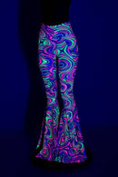 Glow Worm High Waist Bell Bottom Flares - Coquetry Clothing