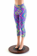 Glow Worm High Waist Capri Leggings - Coquetry Clothing