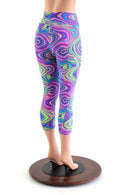 Glow Worm High Waist Capri Leggings - Coquetry Clothing