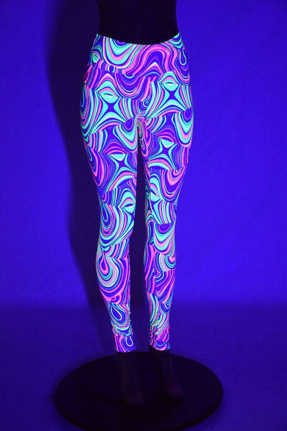 Glow Worm High Waist Leggings - Coquetry Clothing