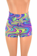 Glow Worm High Waist Shorts - Coquetry Clothing