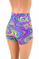 Glow Worm High Waist Shorts - Coquetry Clothing
