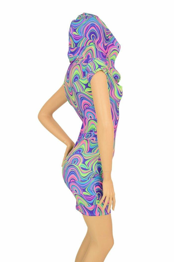 Glow Worm Hoodie Dress - Coquetry Clothing