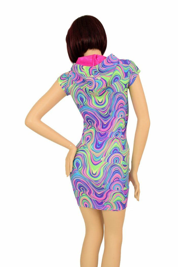 Glow Worm Hoodie Dress - Coquetry Clothing