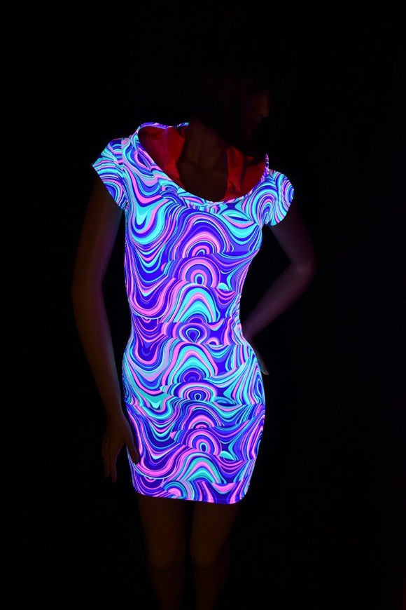 Glow Worm Hoodie Dress - Coquetry Clothing