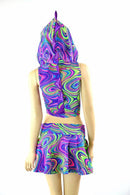 Glow Worm Neon Dragon Set - Grape - Coquetry Clothing