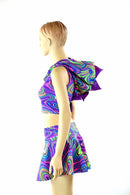 Glow Worm Neon Dragon Set - Grape - Coquetry Clothing