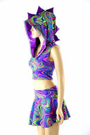 Glow Worm Neon Dragon Set - Grape - Coquetry Clothing
