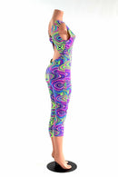 Glow Worm Neon Twist Back Jumpsuit - Coquetry Clothing