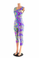 Glow Worm Neon Twist Back Jumpsuit - Coquetry Clothing