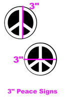Glow Worm Peace Sign Pasties - Coquetry Clothing