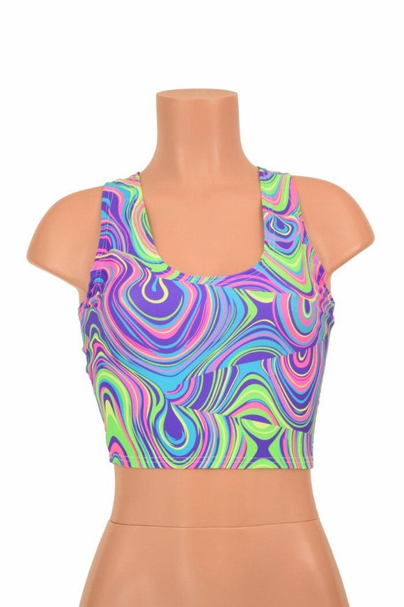 Glow Worm Racerback Crop Top - Coquetry Clothing