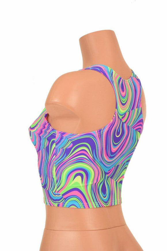 Glow Worm Racerback Crop Top - Coquetry Clothing