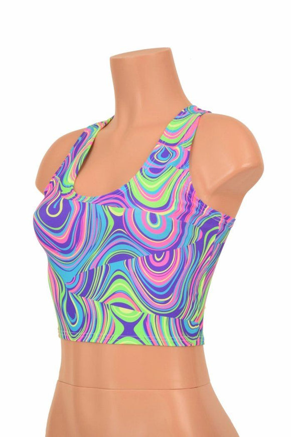 Glow Worm Racerback Crop Top - Coquetry Clothing