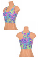 Glow Worm Racerback Crop Top - 1