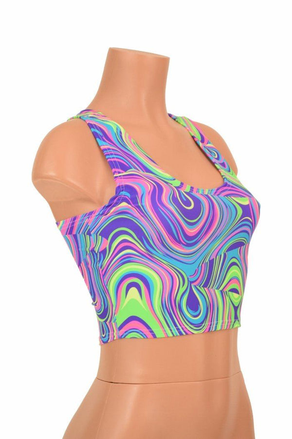 Glow Worm Racerback Crop Top - 2