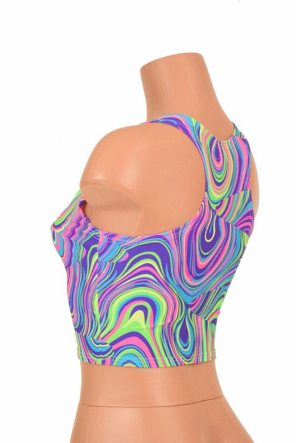 Glow Worm Racerback Crop Top - 4