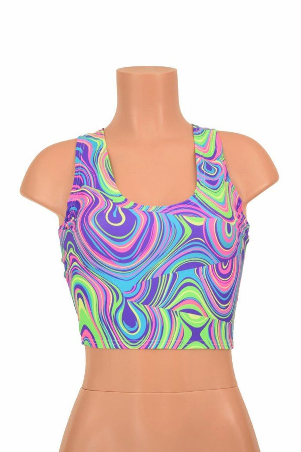 Glow Worm Racerback Crop Top - 6
