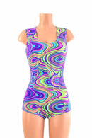 Glow Worm Sleeveless Romper - Coquetry Clothing