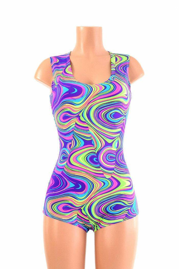 Glow Worm Sleeveless Romper - Coquetry Clothing