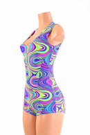 Glow Worm Sleeveless Romper - Coquetry Clothing